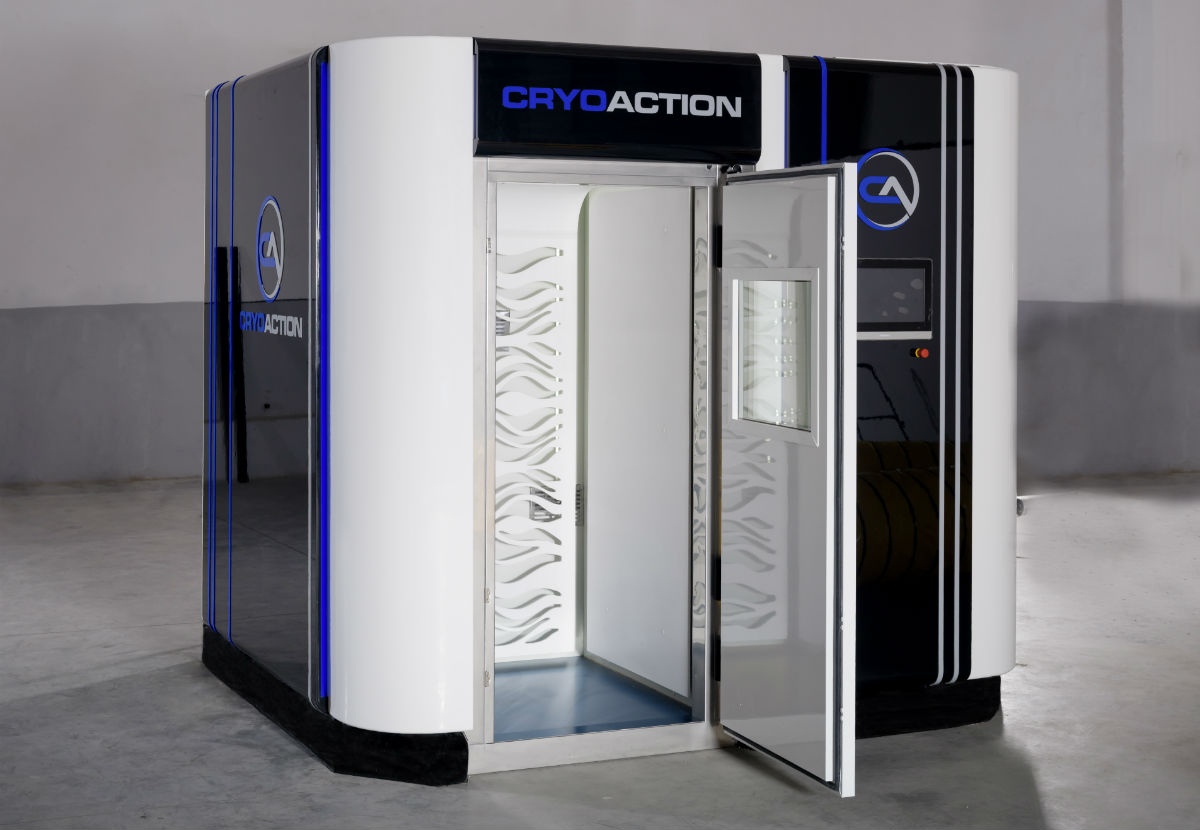 Cryoaction cryotherapy chamber