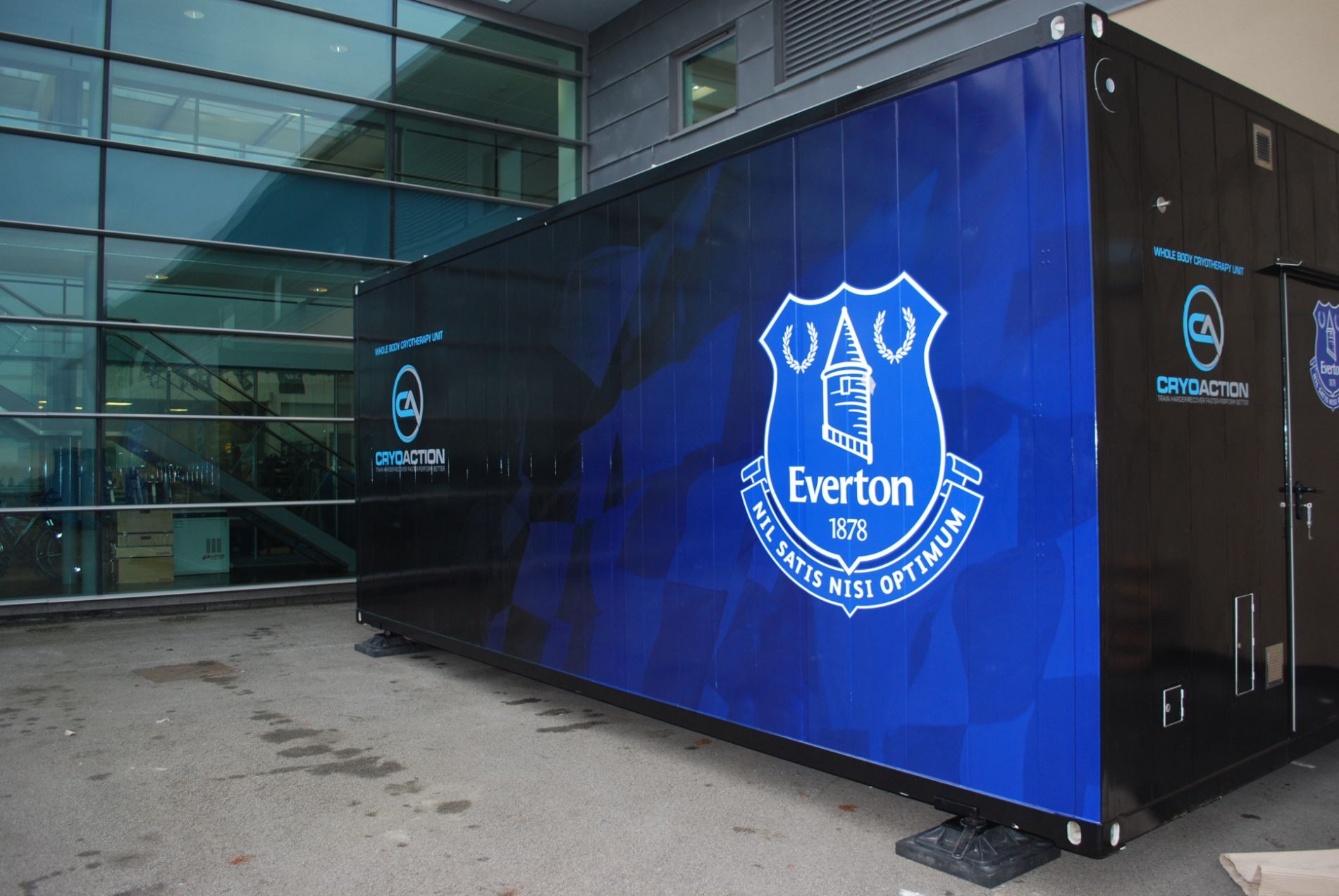 Everton FC Cryotherapy chamber
